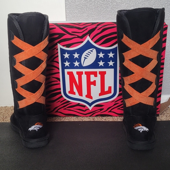 NIB OFICIAL NFL  DENVER BRONCOS WINTER BOOTS - Picture 5 of 6